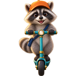 Raccoon Delivery courier